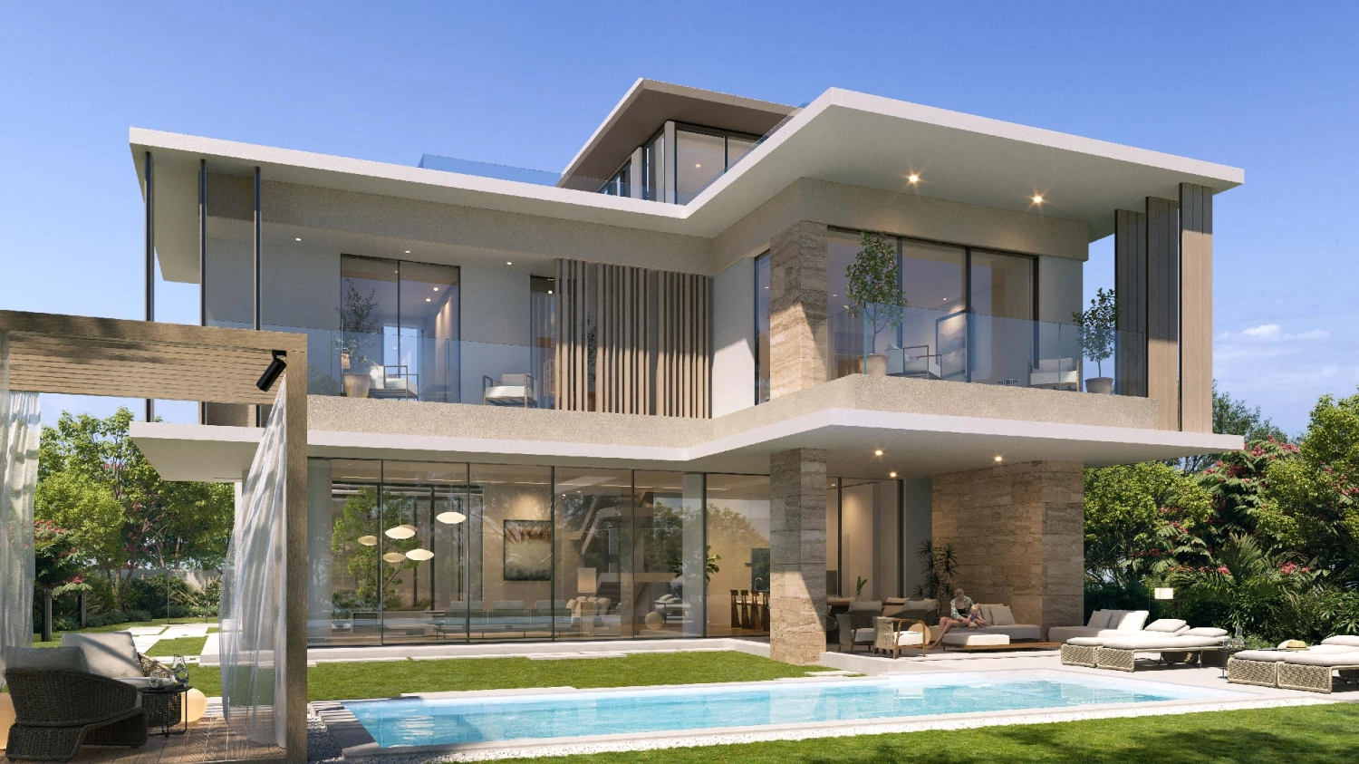 Eco-conscious building design with natural elements at SHA Residences Abu Dhabi